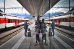 © Chris Chandler  <em>Waiting for the Train, Visp</em>
