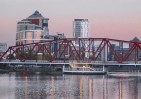 © Sue Haddrill  <em>Dusk at Salford Quays</em>