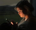 © Elaine Ward  <em>Girl with the mobile phone in clssical style</em>