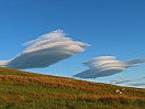 © Elaine Ward  <em>Line of lenticular clouds near Settle</em>