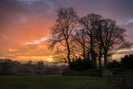 © Malcolm Walker  <em>Bridge End from churchyard, Long Preston</em>