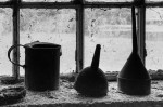 © Peter Robinson  <em>Oil Can and Two Funnels</em>
