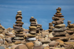 © Peter Robinson  <em>Stone Stacks at Bamburgh</em>