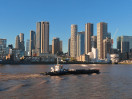 © Elaine Newington Ward  <em>Canary Wharfe at sunset</em>