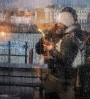 &copy; Simon Desborough&nbsp;&nbsp;<em>couple behind rainy window</em>