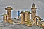 © Malcolm Walker  <em>Square Chimney Roofscape, Saltaire</em>