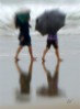 © Elaine Ward  <em>Wet day in Biarritz</em>